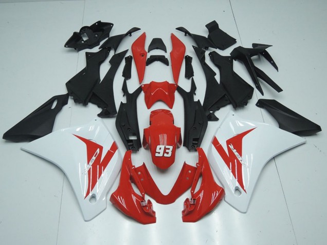 2011-2016 White Red Matte Black 93 Honda CBR125R Motorcycle Fairings UK Stores