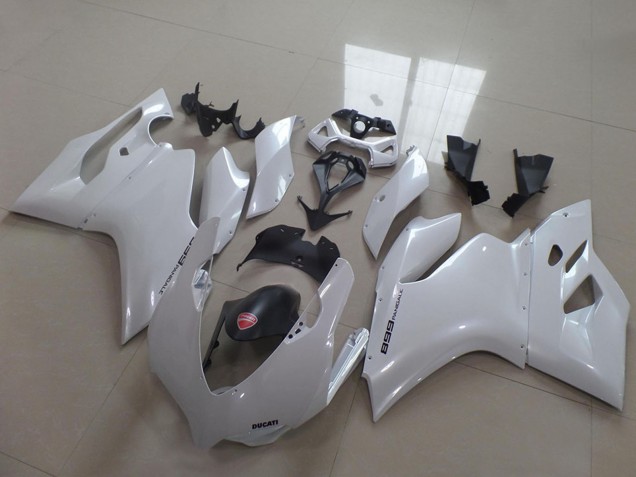 2011-2014 White Black Ducati 1199 Motorcycle Fairings UK Stores