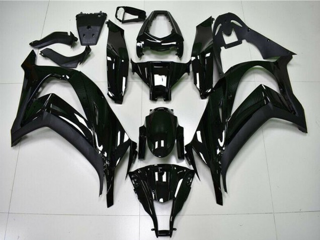 2011-2015 Glossy Black Kawasaki ZX10R Motorcycle Fairings UK Stores