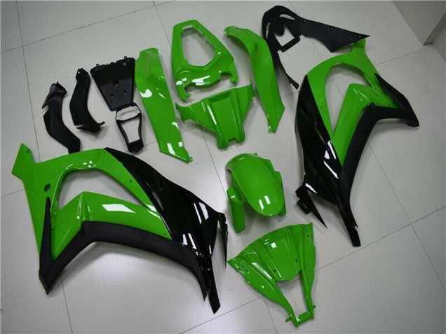 2011-2015 Green Glossy Black Kawasaki ZX10R Motorcycle Fairing UK Stores