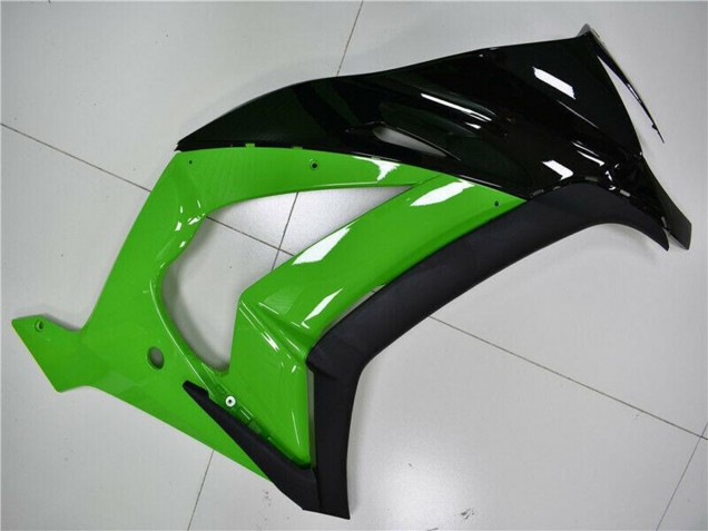 2011-2015 Green Glossy Black Kawasaki ZX10R Motorcycle Fairing UK Stores
