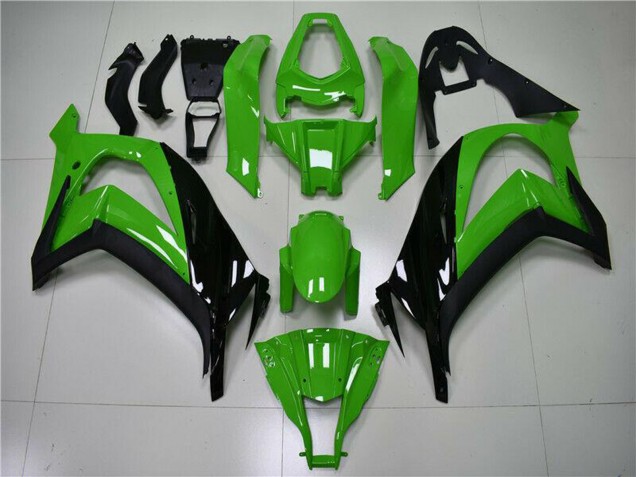 2011-2015 Green Glossy Black Kawasaki ZX10R Motorcycle Fairing UK Stores