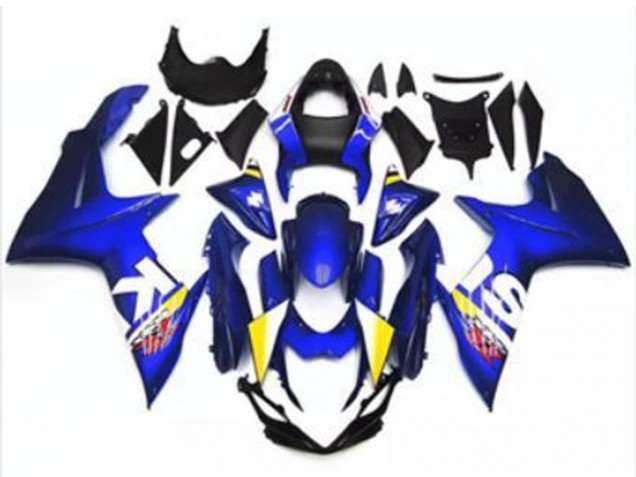 2011-2024 Blue White Suzuki GSXR 600/750 Motorcycle Fairing UK Stores