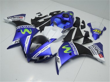 2012-2014 Blue White Black Green MoviStar Yamalube ENEOS Yamaha YZF R1 Motorcycle Fairings UK Stores