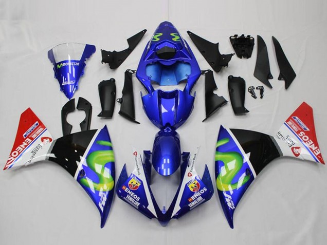 2012-2014 Blue White Red Glossy Black Green ENEOS Yamalube Yamaha YZF R1 Motorcycle Fairings UK Stores
