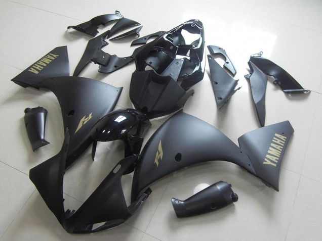 2012-2014 Glossy Black Matte Black Gold Decals Yamaha YZF R1 Motorcycle Fairing UK Stores