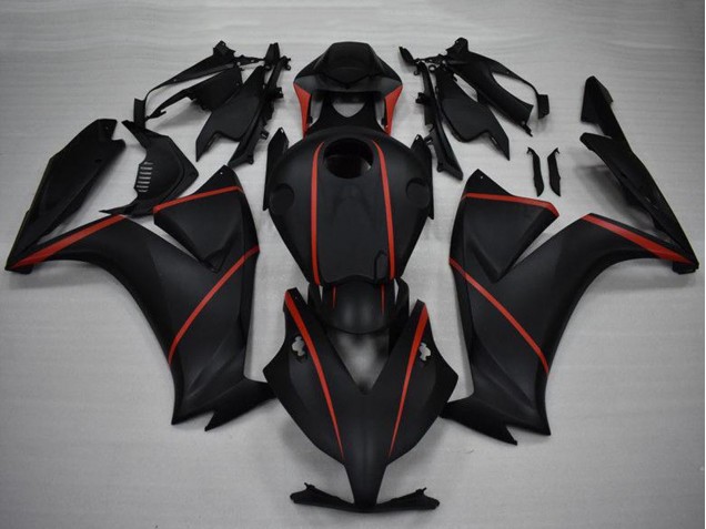 2012-2016 Matte Black Red Honda CBR1000RR Motorcycle Fairings UK Stores