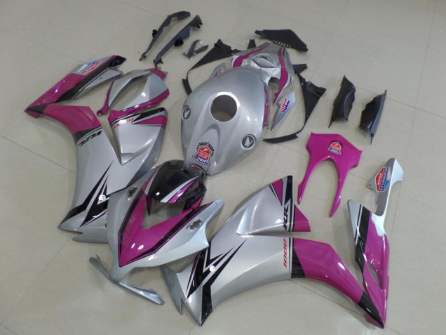 2012-2016 Silver Pink Glossy Black Honda CBR1000RR Motorcycle Fairings UK Stores