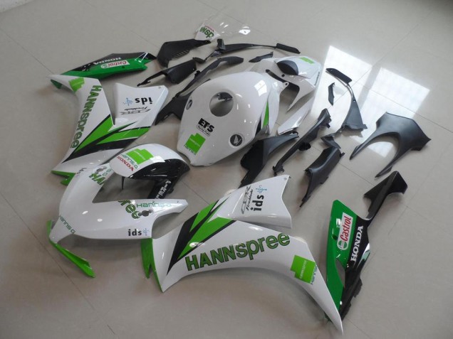 2012-2016 White Green Glossy Black Hannspree Honda CBR1000RR Motorcycle Fairings UK Stores
