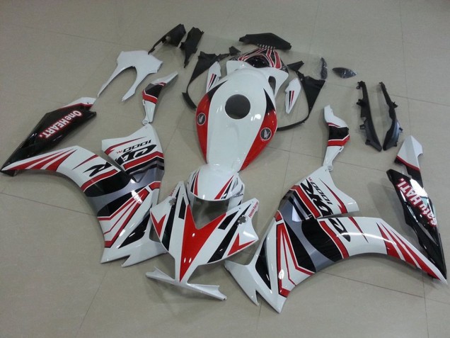 2012-2016 White Red Silver Black One Heart Honda CBR1000RR Motorcycle Fairings UK Stores