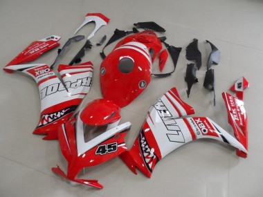 2012-2016 White Red Liverpool 45 Honda CBR1000RR Motorcycle Fairings UK Stores