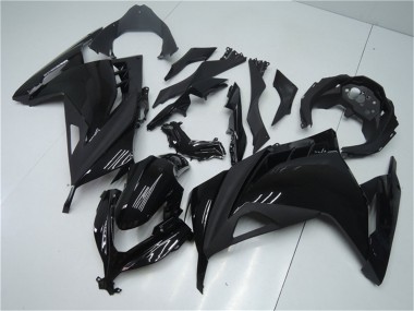 2013-2024 Glossy Black Matte Black Kawasaki Ninja 300 EX300R Motorcycle Fairings UK Stores