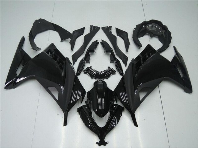 2013-2024 Glossy Black Matte Black Kawasaki Ninja 300 EX300R Motorcycle Fairings UK Stores