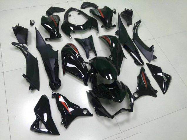 2013-2018 Glossy Black Red Silver Kawasaki Z800 Motorcycle Fairings UK Stores