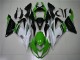 2013-2018 Green White Glossy Black Kawasaki ZX6R Motorcycle Fairings UK Stores
