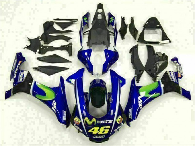 2015-2019 Blue Silver Black Green MoviStar Yamaha YZF R1 Motorcycle Fairings UK Stores
