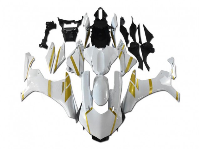 2015-2019 White Gold Yamaha YZF R1 Motorcycle Fairings UK Stores