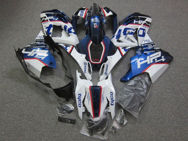 2015-2016 White Red Blue HP Tyco BMW S1000RR Motorcycle Fairings UK Stores