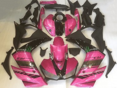 2015-2018 Pink Black Green Monster Yamaha YZF R3 Motorcycle Fairings UK Stores