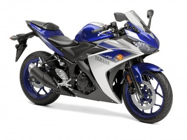 2015-2018 Silver Blue Black Yamaha YZF R3 Motorcycle Fairings UK Stores