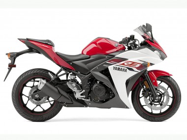 2015-2018 White Red Black Yamaha YZF R3 Motorcycle Fairing UK Stores