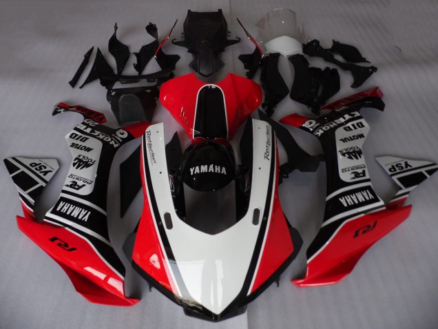 2015-2019 White Red Black Motul YSP Yamaha YZF R1 Motorcycle Fairings UK Stores