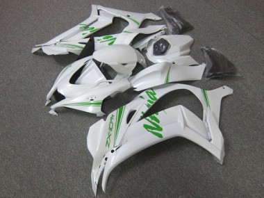 2016-2020 Pearl White Green Kawasaki ZX10R Motorcycle Fairing UK Stores