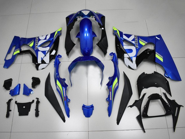 2017-2024 Blue White Green Suzuki GSXR 1000 Motorcycle Fairings UK Stores