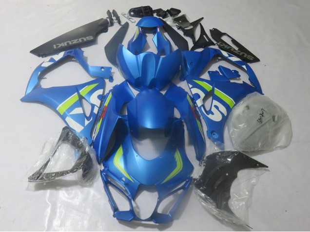 2017-2024 Blue Lime Green White Suzuki GSXR 1000 Motorcycle Fairings UK Stores