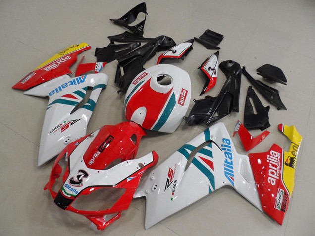 2006-2011 White Red Green Yellow Aprilia RS125 Motorcycle Fairings UK Stores