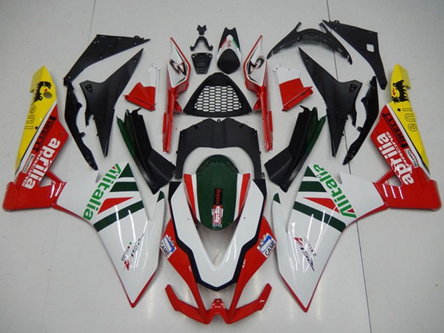 2009-2015 White Red Green Yellow Black Alitalia Aprilia RSV4 1000 Motorcycle Fairings UK Stores