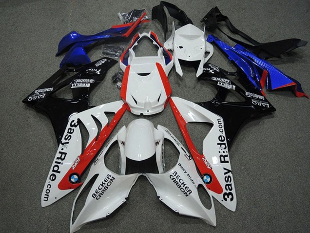 2009-2014 White Red Blue Glossy Black Becker Caabon BMW S1000RR Motorcycle Fairings UK Stores