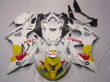 2009-2014 White Yellow Red Bull BMW S1000RR Motorcycle Fairings UK Stores