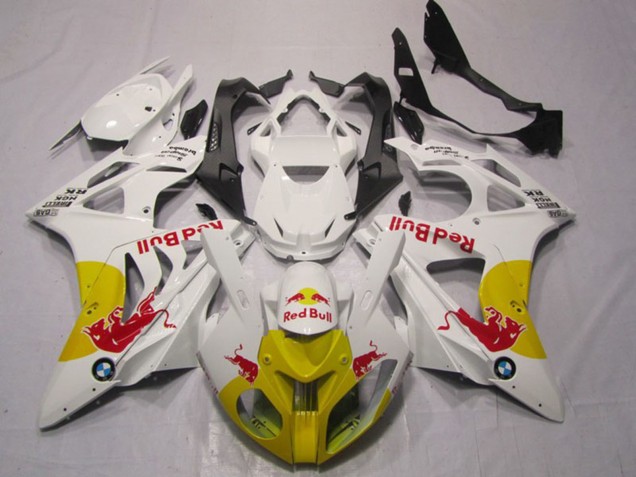2009-2014 White Yellow Red Bull BMW S1000RR Motorcycle Fairings UK Stores