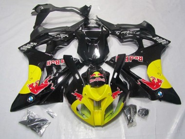 2009-2014 Glossy Black Yellow Red Bull BMW S1000RR Motorcycle Fairings UK Stores