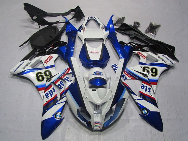 2009-2014 White Red Blue Black Sterilgarda 69 BMW S1000RR Motorcycle Fairings UK Stores