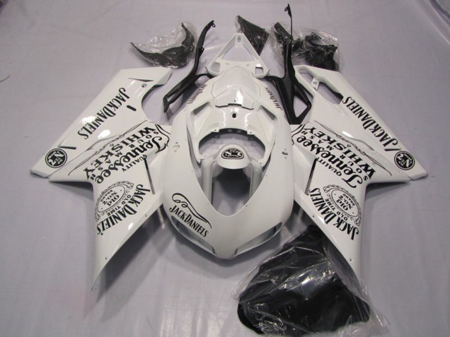 2007-2014 White Jack Daniels Ducati 1098 Motorcycle Fairings UK Stores