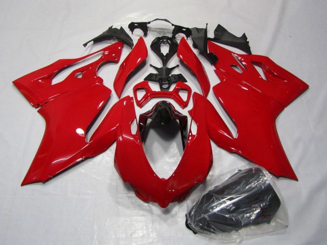 2011-2014 Red Ducati 1199 Motorcycle Fairings Kits UK Stores