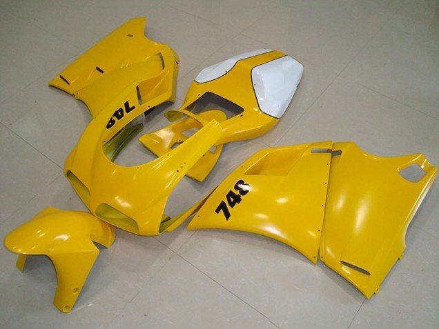 1993-2005 White Yellow Ducati 748 Motorcycle Fairing UK Stores