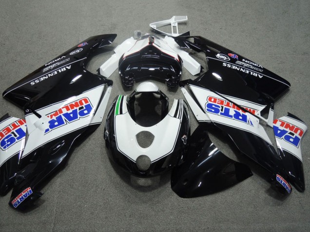 2003-2004 White Glossy Black Parts Unlimited Ducati 749 999 Motorcycle Fairings UK Stores