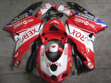 2005-2006 White Red Blue Glossy Black Xerox Ducati 749 Motorcycle Fairings UK Stores