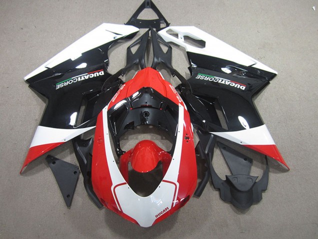 2007-2014 White Red Glossy Black Ducati 848 1098 1198 Bike Fairings UK Stores