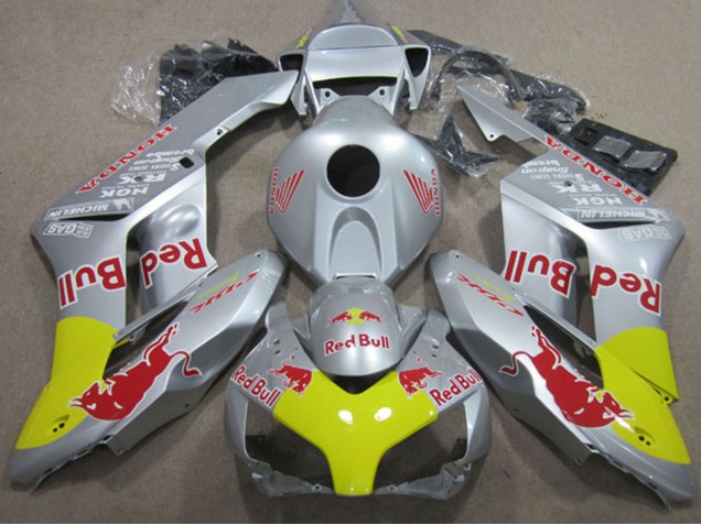 2004-2005 Silver Yellow Red Bull Honda CBR1000RR Motorcycle Fairings UK Stores