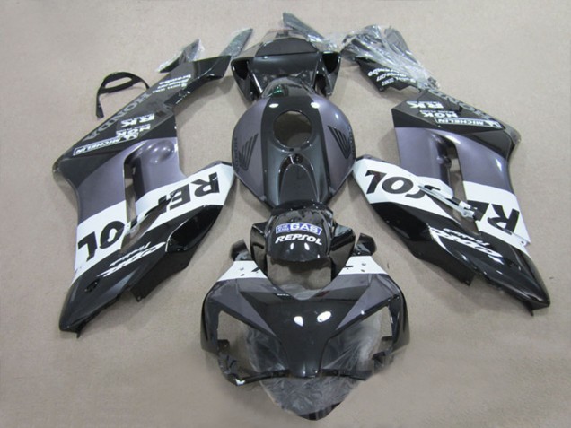 2004-2005 Glossy Black White Grey Repsol Honda CBR1000RR Motorcycle Fairings UK Stores