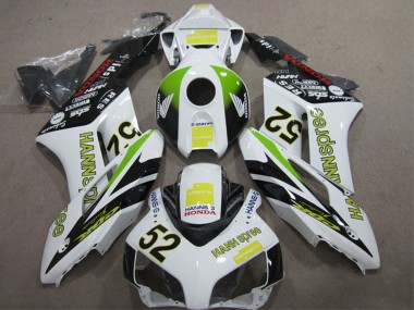 2004-2005 White Yllow Green Black Hannspree 52 Honda CBR1000RR Motorcycle Fairings UK Stores