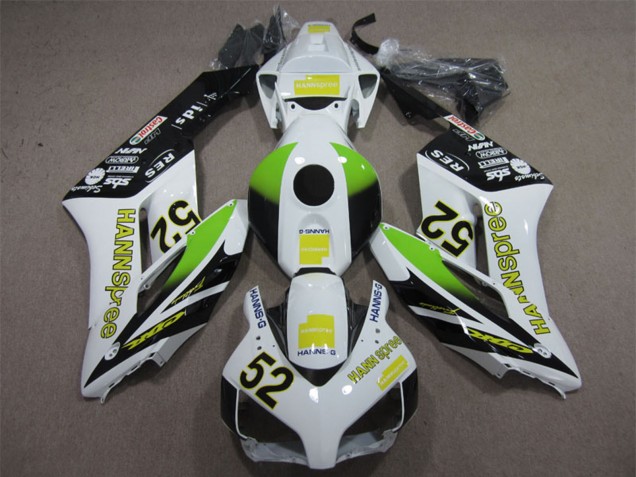 2004-2005 White Yellow Green Glossy Black Hannspree 52 Honda CBR1000RR Motorcycle Fairings UK Stores