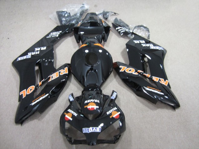 2004-2005 Glossy Black Orange Repsol Honda CBR1000RR Motorcycle Fairings UK Stores