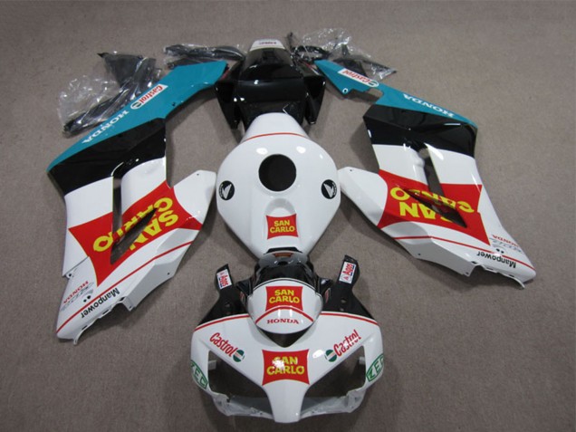 2004-2005 White Red Blue Glossy Black Yellow San Carlo Castrol Honda CBR1000RR Motorcycle Fairings UK Stores