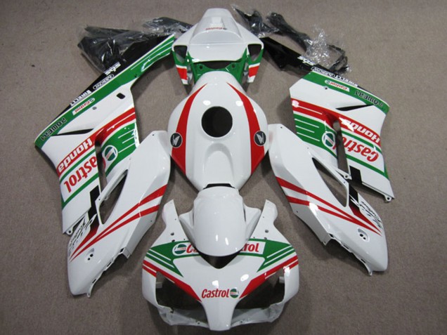 2004-2005 White Red Green Castrol Honda CBR1000RR Motorcycle Fairings UK Stores