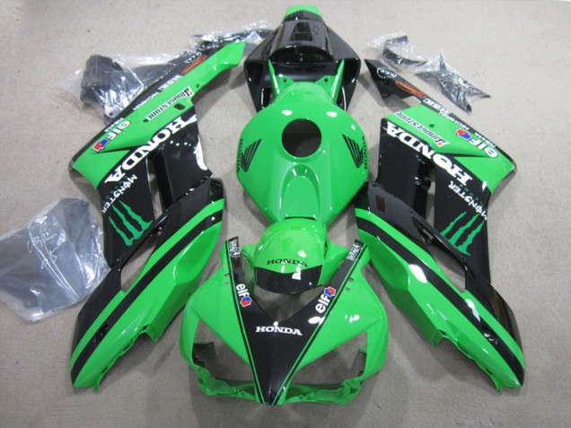 2004-2005 Green Glossy Black Monster Honda CBR1000RR Motorcycle Fairings UK Stores
